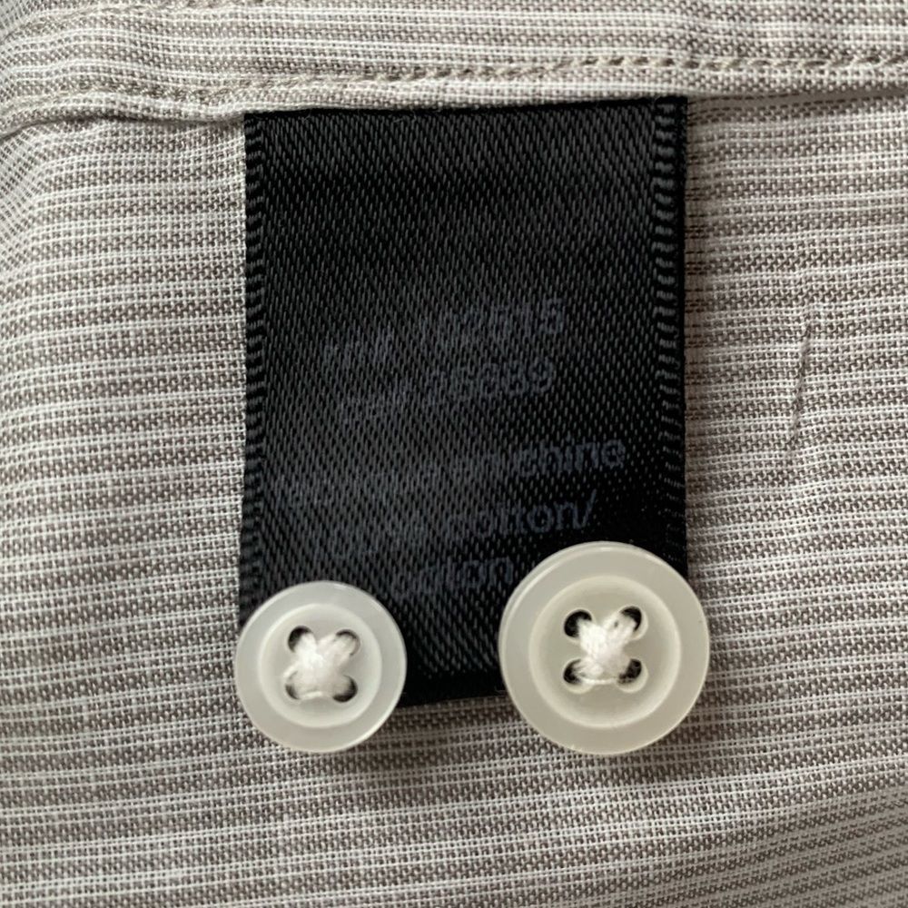 John Varvatos Gray Button Down Large - image 8